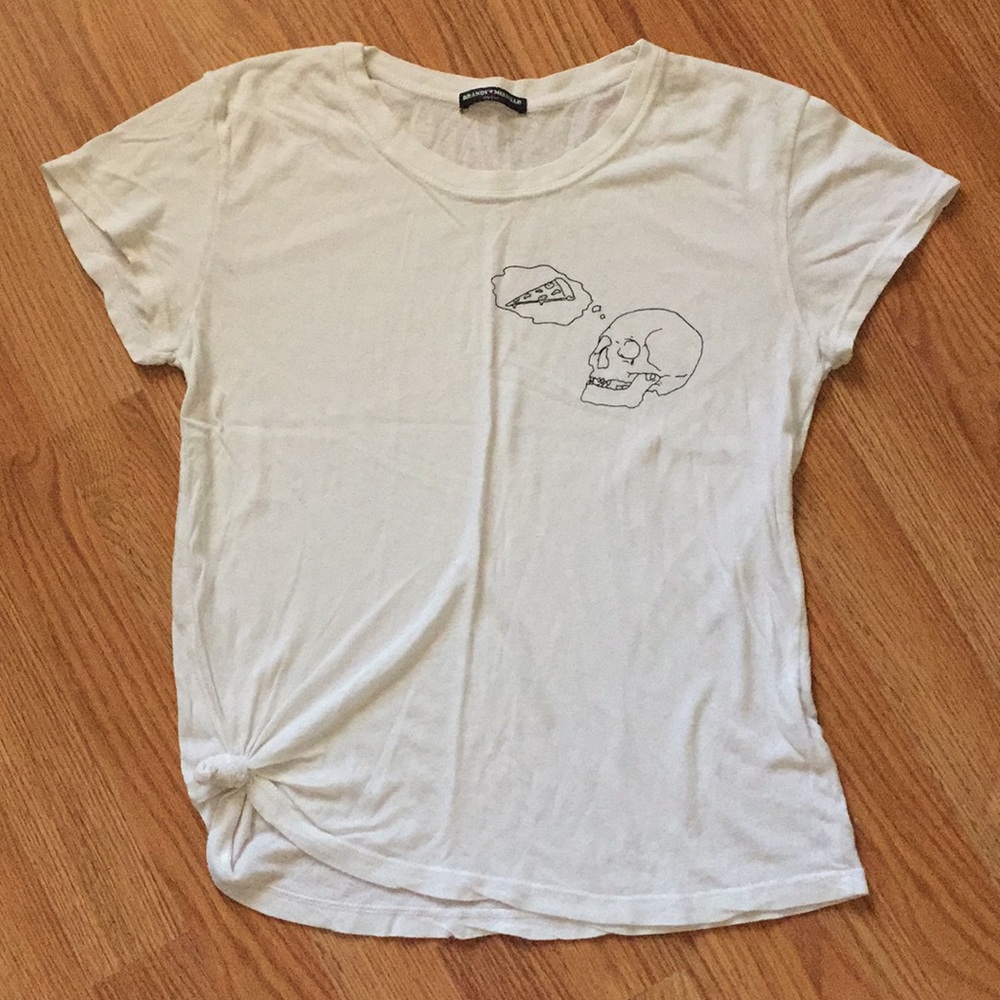 - Brandy Melville Skull Pizza Tee